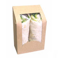 Brown Wrap Sandwich Sleeve With Window